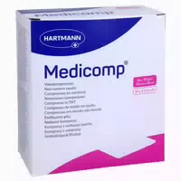 Medicomp Vlieskomp Steril 10x10 cm 4fach 25x2 st