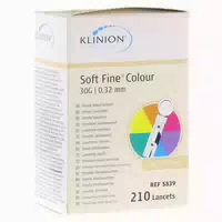 Klinion Soft Fine Colour Lanzetten 30 g 210 st Lanzetten