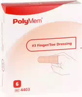 Polymem Finger Wundschnellverband Gr 2 6 st
