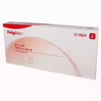 Polymem Wund Pad N Klebend 20x60 Cm 2 St