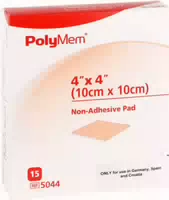 Polymem Wund Pad N Klebend 10x10 cm 5044