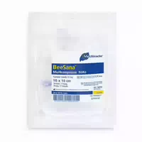 Beesana Mullkompresse, Röko, Unsteril, 12 Fach, 10 X 10 Cm, 1 Packung = 100 Stück
