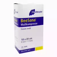 Meditrade Beesana Mullkompresse Steril, 8 Fach, 10 X 20 Cm, 25 X 2 Stk 25 P