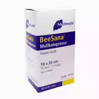 Meditrade Beesana Mullkompresse Steril, 12 Fach, 10 X 20 Cm, 25 X 2 Stk