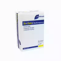Meditrade Beesana Mullkompresse Unsteril, 8 Fach, 10 X 20 Cm 100 P