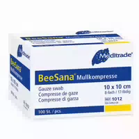 Beesana Mullkompressen 10 X 10 cm 8 Fach Unsteril