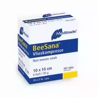 Beesana Vlieskompresse, Steril, 4 Fach, 30 G, 2 X 25 stk