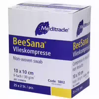 Beesana Vlieskompresse, Steril, 6 Fach, 30 G, 10 X 10 Cm, 2 stk