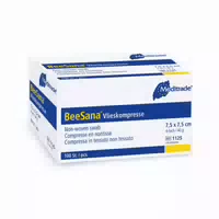 Beesana Vlieskompresse, Unsteril, 6 Fach, 30 G, 10 X 10 cm