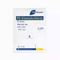 Meditrade Pe Einmalschürze in Weiß