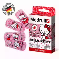 Medrull Hello Kitty Kinderpflaster, Hypoallergen, Wasserfest