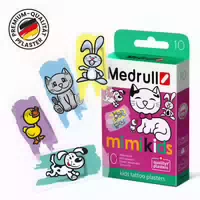 Medrull Mi Mi Kids Kinderpflaster, Tattoo Pflaster, Hyperallergen