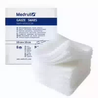 Medrull Mullkompressen 10 cm X 10 Cm, 8 Fach, 100 Stück
