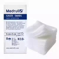 Medrull Mullkompressen 5 X 5 Cm, 8 Fach, 100 Stück