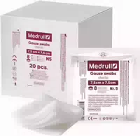 Medrull Mulltupfer Steril Nicht Klebende Wundauflagen Extra Saugfähig 8 Lagig
