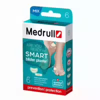 Medrull Smart Blasenpflaster Mix, Hydrokolloid Pflaster 5 in 1 zur Schnellen Wundheilung