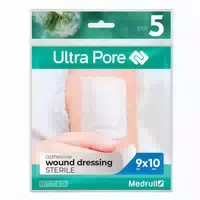 Medrull Ultra Pore Steriler, Selbstklebender Wundverband Wund Pflaster 6 X 7cm, 5er Pack