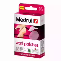 Medrull Warzenpflaster Transparent, Warzen Patches, 16 Stück