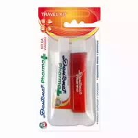 Zahnputz Reiseset Dentonet Zahnbürste Zahncr 25 ml