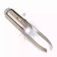 Pinzette Schräge Spitze Led Licht Edelstahl 9,5 Cm