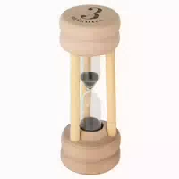 Zahnputzuhr Holz 3 Minuten Timer 1 st