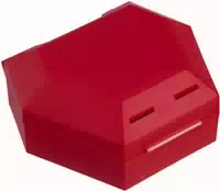 Zahnspangenbox mit Kordel Rot 1 Stück