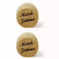 Milchzahndose Holz Natur 2,5 cm
