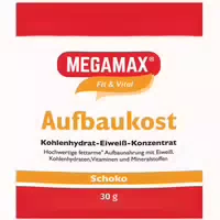 Megamax Aufbaukost Schoko Pulver 30 G Pulver