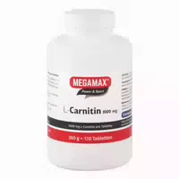 Megamax l Carnitin 1000 mg Tabletten 60 st Tabletten