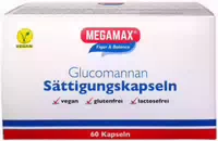 Megamax Glucomannan Sättigungskapseln zur Gewichtsreduktion