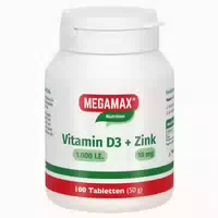 Megamax Vitamin D3 1000ie Zink 10mg 100 St Tabletten