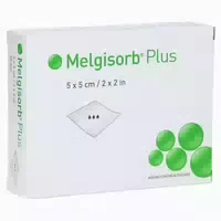 Melgisorb Plus Alginat Verband 5x5 Cm Steril 10 St Verband