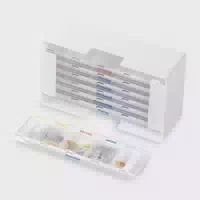Melipul Medikamenten Dosierer Xl 5 Wochenbox Mit 7 Dispensern Und 5 Fächern Je Tag