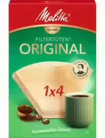 Melitta Filtertüten Naturbraun 1x4