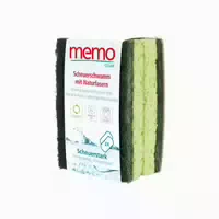 Memo Naturfaser Reinigungsschwämme Scheuerstark 2 st
