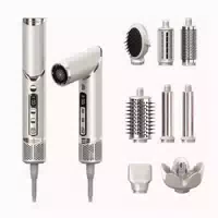 Cool I Airstyler 8 in 1, 1400w Heißluftbürste mit Diffusor & Lockenaufsatz, 4 Temperaturen, 3 Stufen