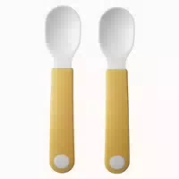 Mepal Set Lernlöffel Mio 2 Stück Yellow