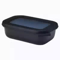 Mepal Multischüssel Cirqula Rechteckig 500 ml Nordic Black