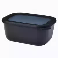 Mepal Multischüssel Cirqula Rechteckig 750 ml Nordic Black