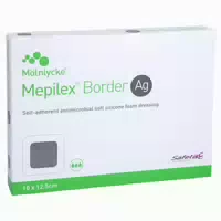Mepilex Border Ag Schaumverband 10x12,5 cm Steril