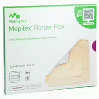 Mepilex Border Flex Schaumverb Haft 12,5x12,5 Cm