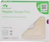 Mepilex Border Flex Schaumverband Haftend 15x15 cm