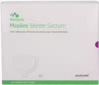 Mepilex Border Sacrum Schaumverb Haft 22 X 25 cm Steril 10 Stück