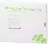 Mepilex Transfer Ag Schaumverband 7,5x8,5 cm Sterilisatus