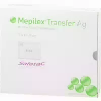 Mepilex Transfer Ag Schaumverband 7,5x8,5 cm Sterilisatus
