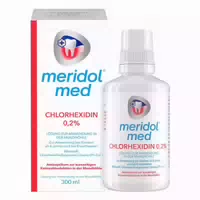 Meridol Med Chlorhexidin 0,2% Lösung 300 ml Gratis Meridol Parodont Expert Zahnpasta 20 ml