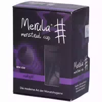 Merula Menstruationstasse Mitternachtsschwarz
