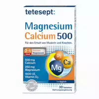 Tetesept Magnesium Calcium 500 Tabletten 30 st