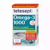 Tetesept Omega 3 Lachsöl 1000 80 st