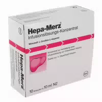 Hepa Merz Infusionskonz Ampullen 10x10 ml Infusionslösungskonzentrat
